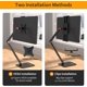 thumbnail image 4 of Soporte portátil para monitor de altura mejorada para visualización de 4 a 17.3 pulgadas, soporte para tablet para iPad, Kindle, soport de monitor de montaje VA, base universal expandible altura, 4 of 5