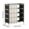 thumbnail image 3 of AuroraX 4 Tier Shoe Rack with Curtain Cover Black Closed Tall Dustproof Shoe Rack Organizer Space-Saving Corner Vertical Free Standing Sturdy Shoe Storage Organizer for Closet,Entryway,Door, 3 of 6