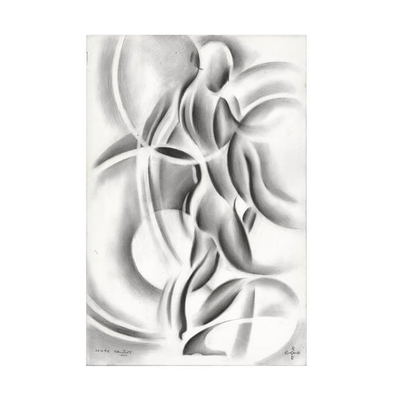 Trademark Fine Art Corne Akkers Roundism 11 08 16 Canvas Wall Art