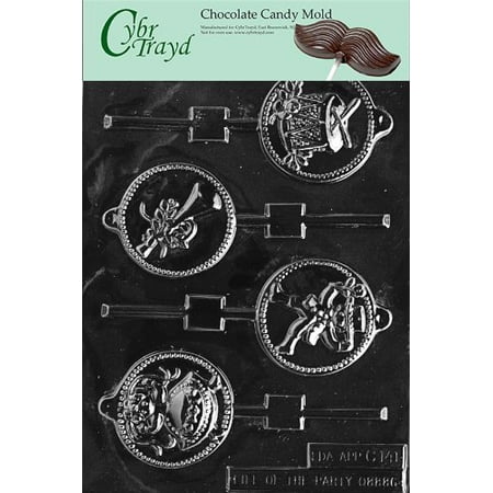 Cybrtrayd Life of the Party C141 12 Days of X-Mas Pop, 9 to 12 Set Chocolate Candy Mold in Sealed Protective Poly Bag Imprinted with Copyrighted Cybrtrayd Molding (Best Budget Pots And Pans Set)