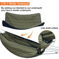thumbnail image 2 of Onewind Hammock Underquilt for Camping, Hiking, Backpacking, 40F, OD Green, 82"L x 52"W, 2 of 9