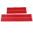 thumbnail image 2 of 4 Piezas De Carbono 3D licencia De Del Coche Sill Cubierta Anti-rayones Rojo Yotijar Etiqueta engomada del travesaño del travesaño de la puerta del coche, 2 of 10