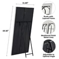 thumbnail image 3 of Full Length Mirror Wood Large Rustic Rectangular Full Body Mirror Standing the Wall, Floor Mirror for Bedroom Living Room, 69"x32", 3 of 6