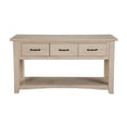 thumbnail image 3 of Bowery Hill Contemporary Rustic Collection Sofa Console Wood Table Antique White, 3 of 6