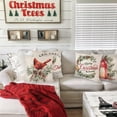 thumbnail image 2 of Christmas Throw Pillow Covers 18x18 Xmas Linen Pillow Case Set of 4 Christmas Lantern Cardinal Pillow Decor for Outdoor Patio Couch, 2 of 5