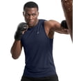 thumbnail image 4 of NY Threads 3 Pack Breathable Mesh Mens Tank Top Workout Muscle Shirts for Running, Medium, Black/Dark Grey/Navy, 4 of 7
