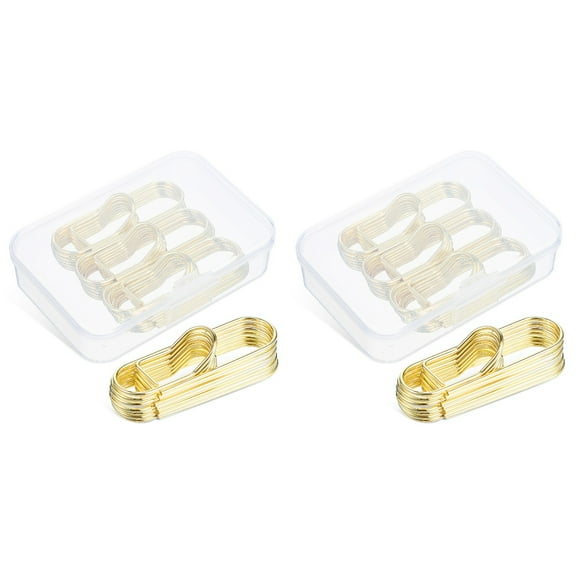 Raindrops 40 pcs Pen Clips Pen Holders Metal Pen Holder Clips Pen Organizer for Notebook Clipboard