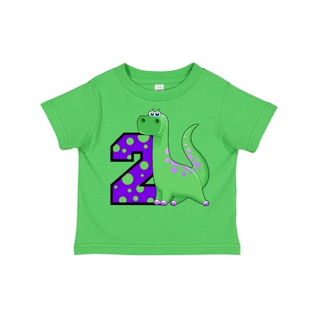 

Inktastic 2nd Birthday Dinosaur Gift Toddler Boy Girl T-Shirt
