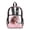 Brown Horse Cherry Blossom, variant on COEQINE Clear School Backpack for Girls, 17 Inch Transparent PVC Book Bag Heavy Duty See Through Bookbag for Women, Lightweight Travel Daypack for College Work, Capybara Heart Pink