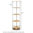 thumbnail image 3 of Furinno 2-99811BE Turn-N-Tube 5-Tier Corner Multipurpose Display Shelves, Set of 2, 3 of 3
