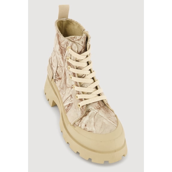Women's Lace Up Chunky Platform Combat Boots