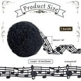 thumbnail image 6 of 20 Yards Music Note Ribbon Black Phonogram Hollow Polyester Ribbon for Scrapbooking Gift Wrapping Sewing, 6 of 9