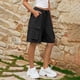 thumbnail image 3 of MKLEKYY Pantalones Cortos Holgados E Informales para Mujer, Cómodos, con Cinco Divisiones y Bolsillos Elásticos., 3 of 4