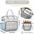 thumbnail image 5 of Floral Princess Pattern Womens Lunch Box for Work,Insulated Large Lunch Bag for Tween and Teen,Loncheras Para Mujer,Leakproof Adult Lunch Bag for Work,Beach,Travel,Picnic,Camping, 5 of 7