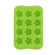DIY 12 Cavities Ice Cube Shaped Ice Making Mold Chocolate Mould Kitchen Accessories (Green)