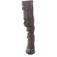 thumbnail image 3 of White Mountain Womens Desirable Faux Leather Slouchy Knee-High Boots, 3 of 3