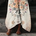 thumbnail image 7 of Ynynloco Women's Cotton Casual Long Sleeve Loose Maxi Shirt Dress Floral Print Long Dress with Pockets, 7 of 7