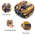 thumbnail image 3 of Collie Sanitary Napkin Bag Period Purse Small Storage Bag Pouch Case Travel Organizer Zipper Pouch 4.7x6.6x6.6 in Velvet Oxford Cloth Sponge Fabric Storage Bag for Sanitary Napkins, 3 of 6