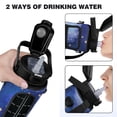 thumbnail image 3 of Starry Sky 64 Oz Water Bottle with Sleeve - BPA Free Leakproof Sport Large Plastic Water Bottle with Straw Strap & Insulated Neoprene Holder Carrier Bag Great Gift for Women Men, 3 of 7