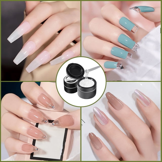 Herramientas para decoración de uñas, pegamento sólido para uñas en gel, pegamento para uñas acrílico sólido, pegamento para uñas en gel para uñas postizas, gel para esculpir a mano, pegamento para ex