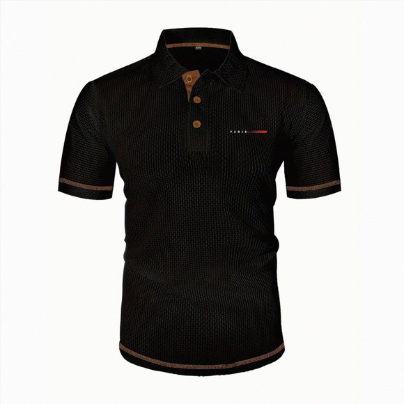 Ymyiu Men's Clothing Men's T-shirt, Sport Tee, Moisture Wicking, Anti Odor, Athletic T-shirt for Men Size M(Black, M)