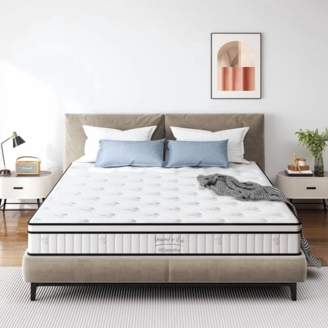 Twin Mattress 8 Inch, Memory Foam Mattress with Pocket Spring, Soft & Comfortable Medium Firm