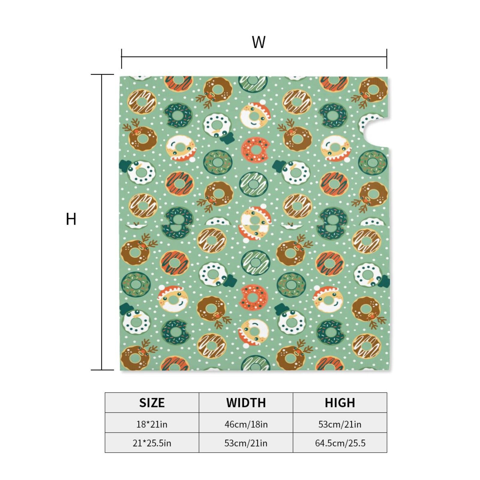 Xecao Christmas Donuts for Mailbox Cover with Magnetic Strips, Waterproof and Sunscreen, Adds a Decorative Touch to Your Garden Yard.