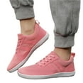 thumbnail image 6 of Tawop Running Shoes for Women Walking Casual Flat Lace-Up Lace Couple Shoe Pink Size 8, 6 of 9