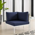 thumbnail image 6 of Modway Harmony Fabric Basket Weave Patio Corner Chair in Navy/Tan, 6 of 6