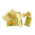 thumbnail image 2 of BambooMN 11.8" Sushi Oke Tub Hangiri with 19 Pieces Sushi Making Serving Accessory Kit, 2 of 2