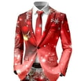 thumbnail image 6 of Christmas Suit for Men 2 Piece Funny One Button Formal Xmas Jacket Blazer And Pant Outfit Slim Fit Winter Festive Party Men's Suits, 6 of 6