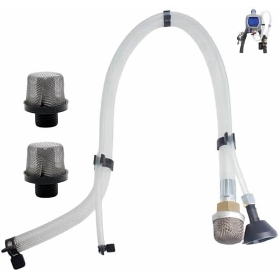 Suction Tube Kit for Graco Magnum Project Painter Plus X5 X7 ProX17 and ProX19 Airless Paint Sprayer, Includes 2 Pack 288716 Paint Filters, 3/4" Inlet Strainer$$Tools & Hardware Other