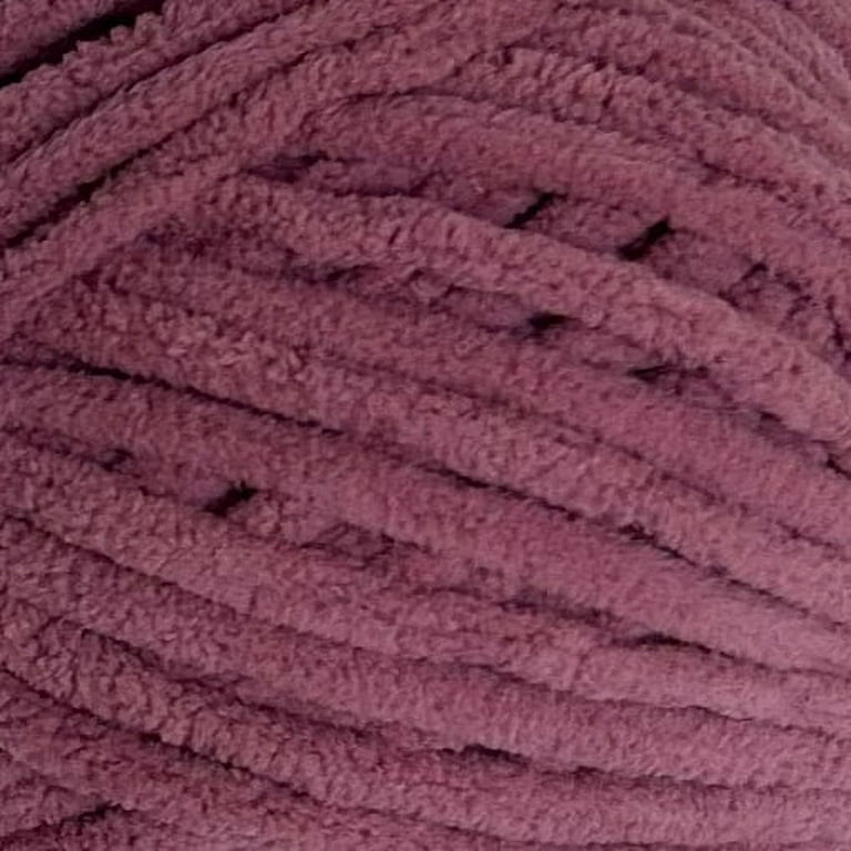 Mainstays Cozy Chenille Yarn, 220 yd, Mauve Pearl, Super Bulky