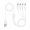 White, variant on ANXPTIME Multiport USB Charging Cable Charge 4 Devices Simultaneously,Multicharging