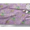 thumbnail image 2 of Soimoi Georgette Viscose Fabric Dot,Leaves & Lizard Reptile Print Sewing Fabric Yard 42 Inch Wide, 2 of 3