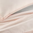 thumbnail image 4 of Serta Simply Clean Antimicrobial Solid 3 Piece Duvet Cover Set, Blush Pink, Full/Queen, 4 of 9