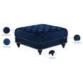 thumbnail image 3 of Meridian Furniture Sabrina Contemporary Velvet Ottoman in Navy, 3 of 4