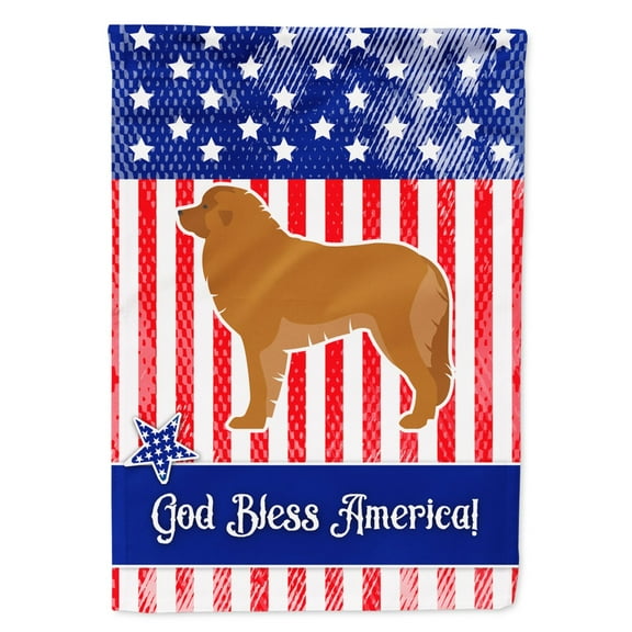 Carolines Treasures BB3358GF USA Patriotic Leonberger Flag Garden Size  Small multicolor