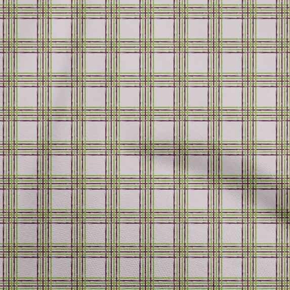 oneOone Cotton Jersey Wine Fabric Check Quilting Supplies Print Sewing Fabric By The Yard 58 Inch Wide