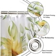 thumbnail image 4 of Sunflower Shower Curtain, Yellow Flower Green Leaves Rustic Botanical Floral Bathroom Curtains for Bathtub Decor Machine Washable Waterproof Fabric with 12 Hooks, 4 of 6