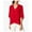 Red - red, variant on Karen Kane Womens Angel-Sleeve Pullover Blouse, Red, X-Small