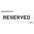 thumbnail image 2 of Pavement Stencil, Message, Reserved, 8 in Character Height, Highway Gothic Font, Polyethylene, 2 of 2