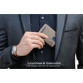 thumbnail image 6 of Serman Brands RFID Blocking Slim Wallet | Bifold Genuine Leather Thin Minimalist Front Pocket Wallets | Credit Card Holder | For Men with Money Clip | Slate Gray, 6 of 7