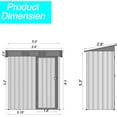 thumbnail image 3 of Thanaddo Outdoor Storage Sheds 5 x 3 FT Lockable Metal Garden Shed Steel Anti-Corrosion Storage House with Single Lockable Door for Backyard Outdoor Patio, 3 of 5