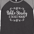 thumbnail image 4 of Inktastic Bible Study Best Medicine WHT Women's Plus Size T-Shirt, 4 of 5