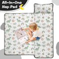 thumbnail image 4 of White Cartoon Dinosaurs Sweets Rainbows Teens Toddler Nap Mat with Pillow, Sleeping Mat Bag for Preschool Daycare 59"x22", 4 of 6