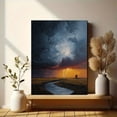 thumbnail image 6 of Dramatic Storm Landscape Canvas Print Wall Art for Living Room Office Farmhouse Hotel Cafe, 6 of 8