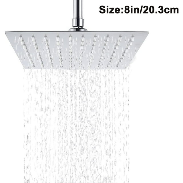 Rain Shower Round / Square Builtin Shower Head Stainless Steel Shower