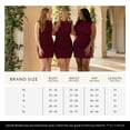 thumbnail image 6 of David’s Bridal, The Edit by DB Studio Women's Formal Double Slit High Neck Sheath Dress, Ankle Length, Crepe, 6 of 8