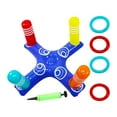 thumbnail image 1 of Lanzamiento de aros en piscina inflable,Juego de lanzamiento cruzado de billar multijugador con 4 anillos,Juego de fiesta con aro inflable para lanzar juguetes,Juego de lanzamiento inflable de, 1 of 7